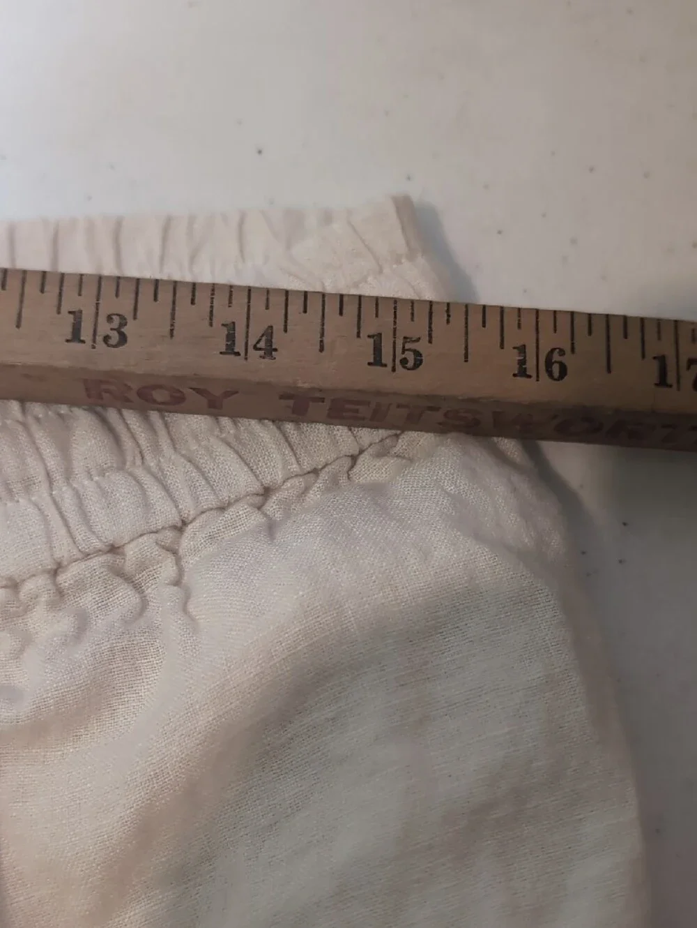 Everlane Flax White Linen Cargo Pants with Drawstring Waist Size Large